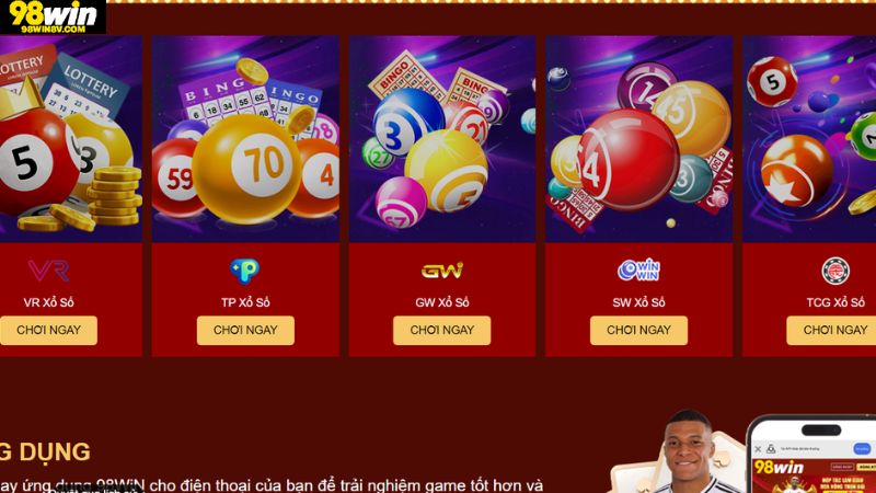 Giao diện xổ số online cực dễ dùng