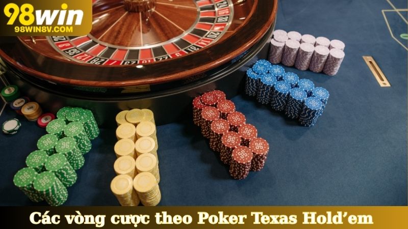 Các vòng cược theo luật chơi Poker Texas Hold’em